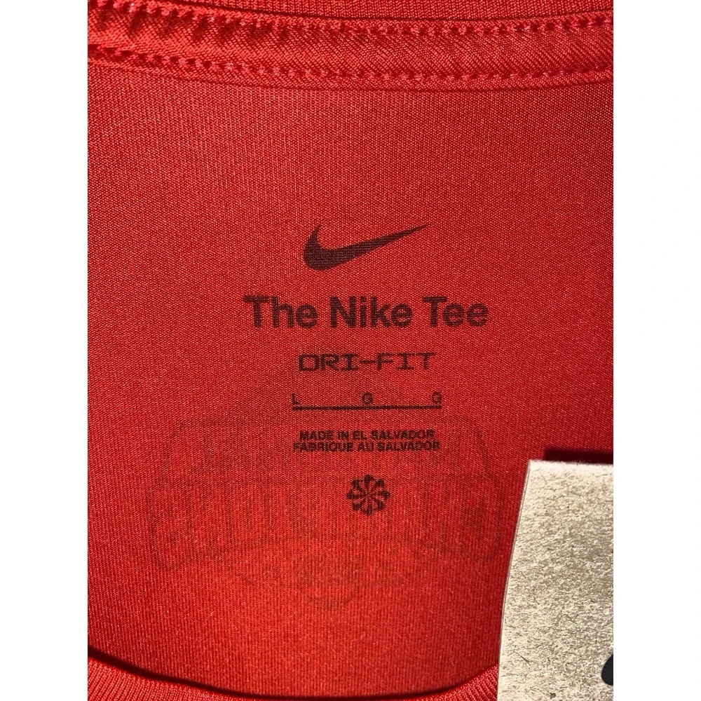 NWT Nike Ohio State 4 Miler Shirt Men's Large Red Dri-Fit Race Tee Buckeyes